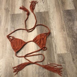 ACACIA SWIMWEAR Bikini Top Size Large
